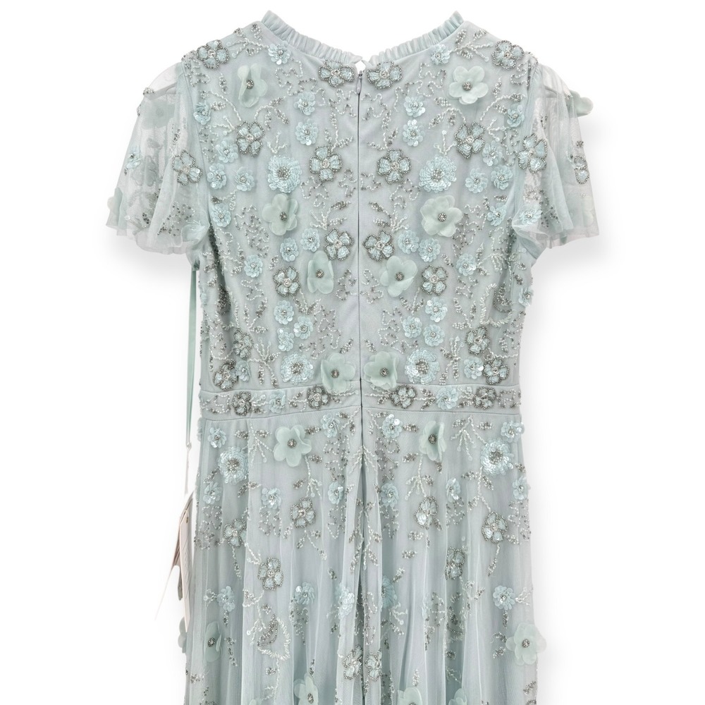 Mac Duggal Mint Green Embellished Midi Dress - Picture 11 of 12